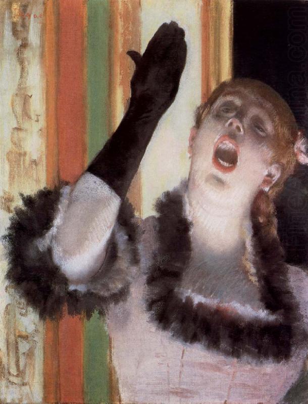 Singer with A Glove, Edgar Degas